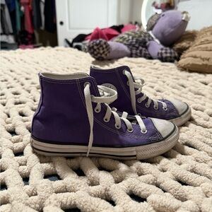 Converse Kids Purple High-Top Sneakers